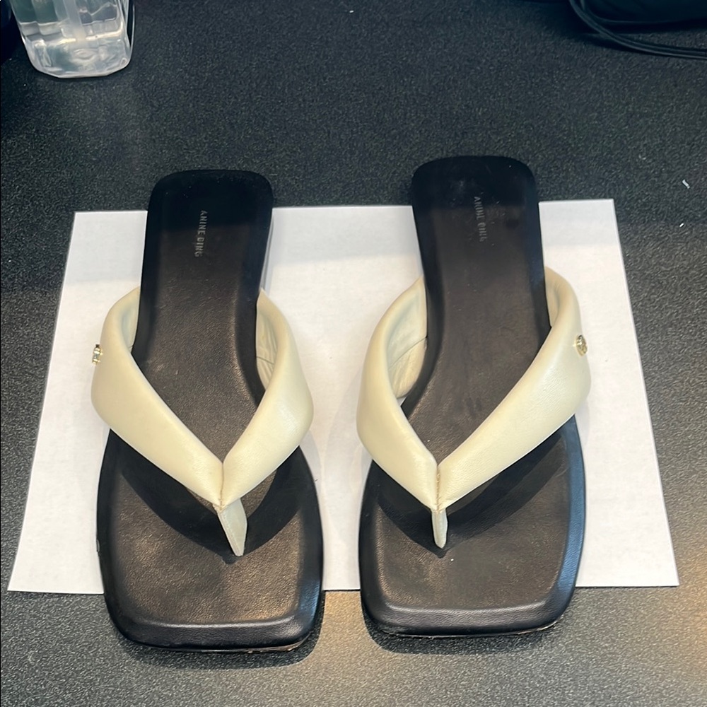 Anine Bing Viola Flat Sandals Size 8